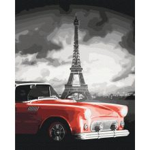 Francia klasszikus - Számfestő készlet kereten 40x50