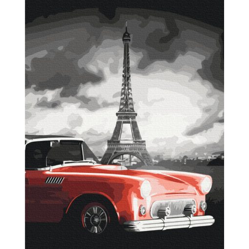 Francia klasszikus - Számfestő készlet kereten 40x50