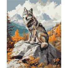 Herbstliche Majestät - Malen-nach-Zahlen-Set auf Keilrahmen 40x50