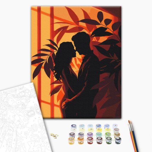 Zwischen den Schatten 1 - Malen-nach-Zahlen-Set auf Keilrahmen 40x50