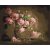 Rosa Rosen Stillleben - Malen-nach-Zahlen-Set auf Keilrahmen 40x50