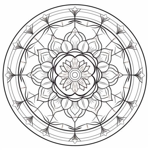 Mandala 2 - Farbretter-Retter-Set auf Keilrahmen 40x40