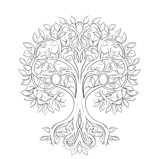Mythischer Baum - Farbretter-Retter-Set auf Keilrahmen 40x50