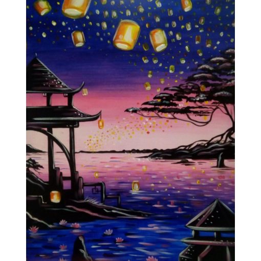Lámpások 2 db-os - Otthoni-online élményfestő készlet