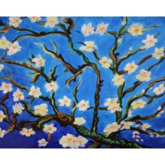 Mandulavirágzás - Otthoni-online élményfestő készlet